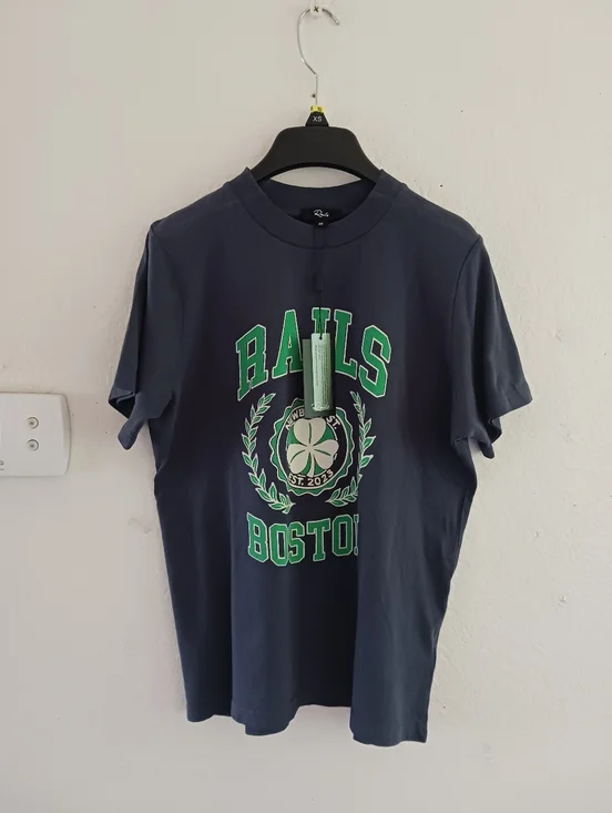 Rails Boston Boyfriend Graphic Print T-shirt - Picture 2 of 9